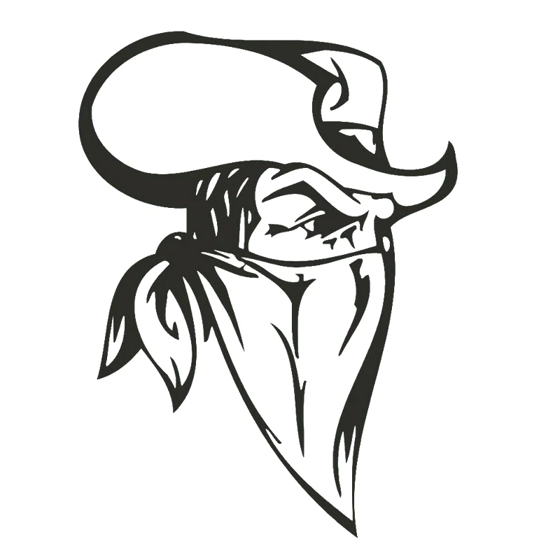 

17*12.7cm COWBOY vinyl decals Car Stickers Handsome And Cool Motorcycle SUVs Bumper Laptop Car accessories
