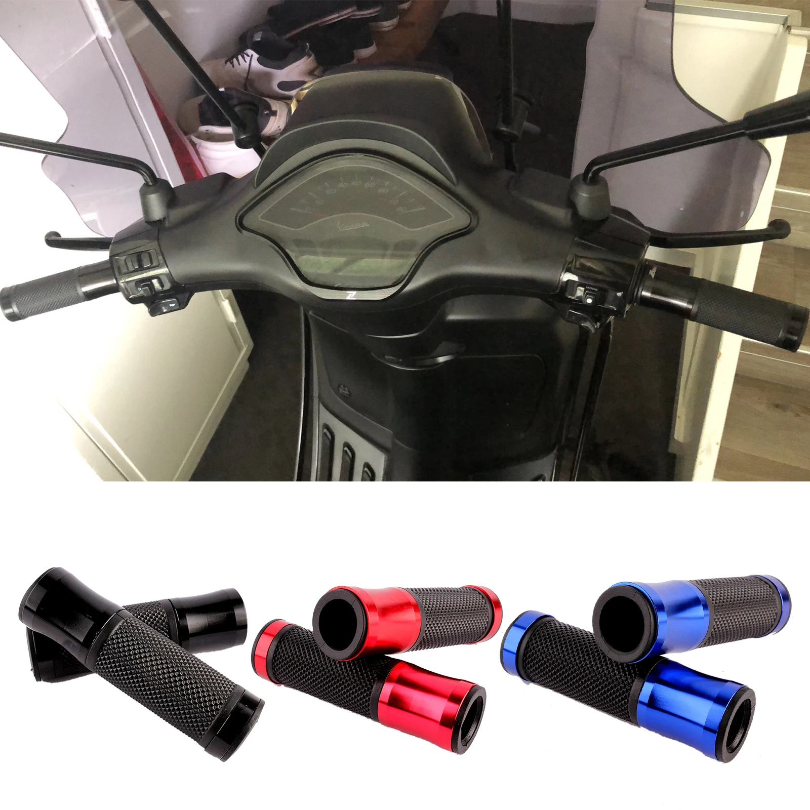 

22mm Universal Motorcycle Handlebar Grips Dirt Bike Handle Hand Bar High Quality Aluminum Motorcbike Modified Parts
