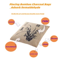 500g bamboo charcoal bag household new house decoration absorb formaldehyde car car activated carbon bag deodorant carbon bag