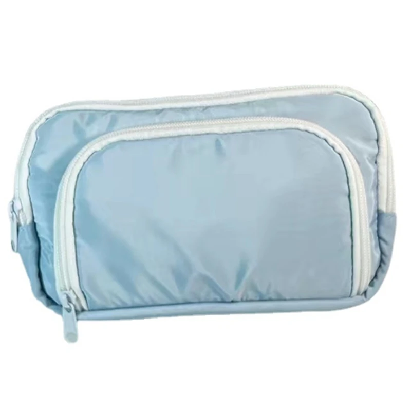 

Student Pencil Bag Stationery Storage Bag Girl Cosmetic Bag Ins Large-Capacity Simple Front Window Stationery Box