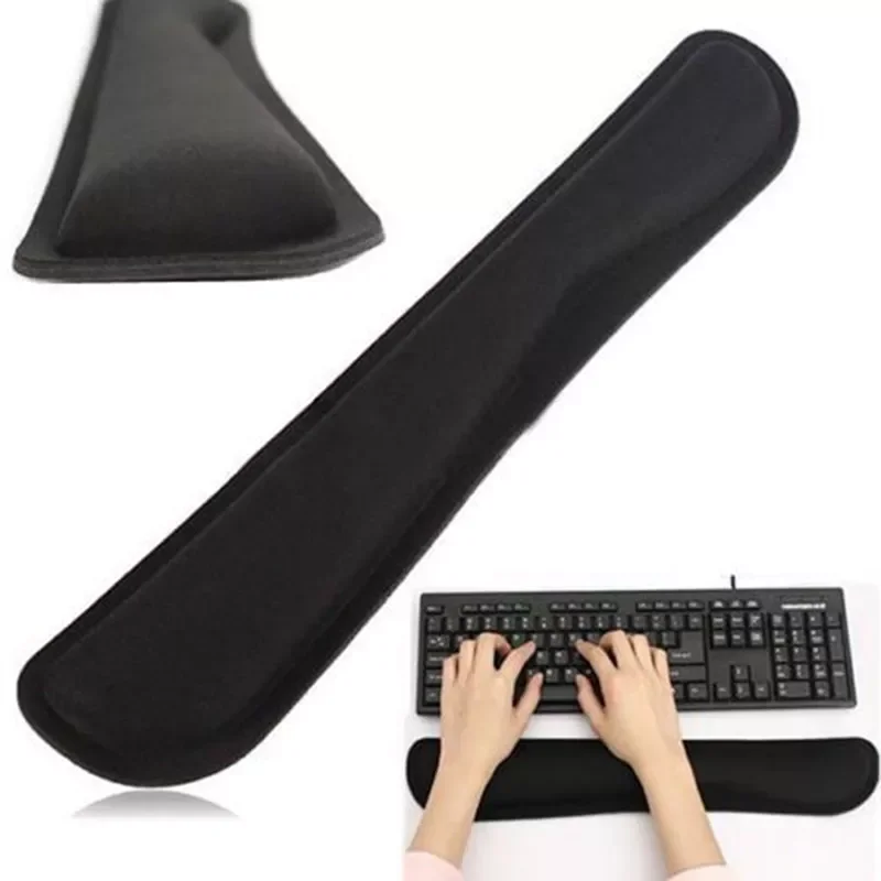 

1pc Gel PC Keyboard Platform Hands Wrist Rest Support Comfort Pad Useful TR Keyboard Wrist Gel Cushion Black