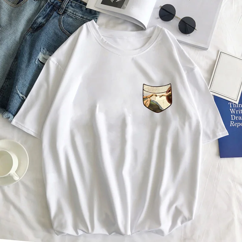 

C58 2022 женская летняя свободная футболка, очень удобная