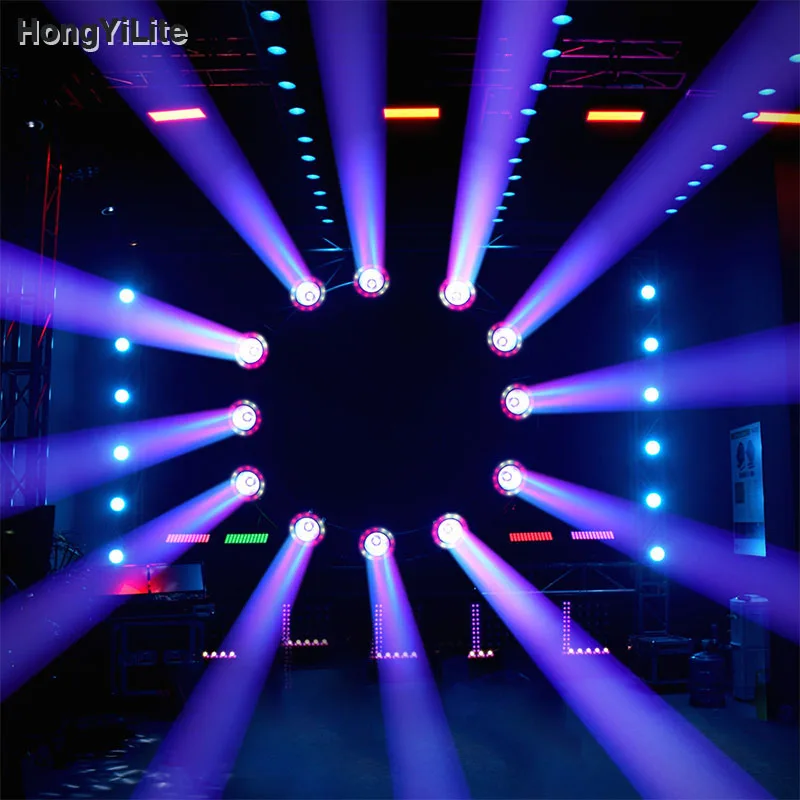 HongYiLite светодиодная подсветка 60 Вт с подвижной головкой DMX Beam RGBW 4в1 сценический