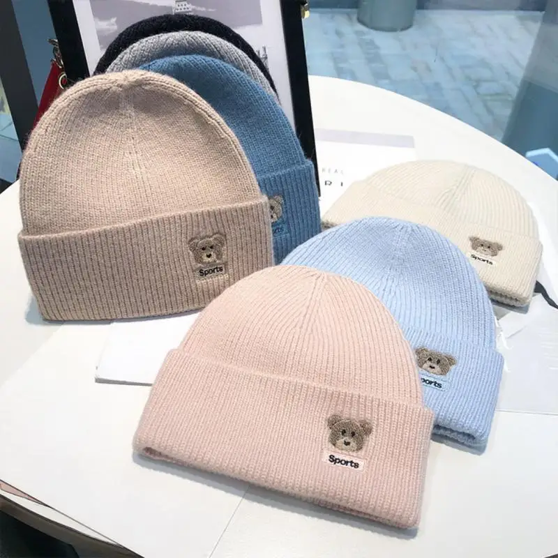 

Women's Soft Knitted Hat Winter New Warm Beanies Hat Unisex Casual Woollen Thick Cold Proof Comfortable Hat