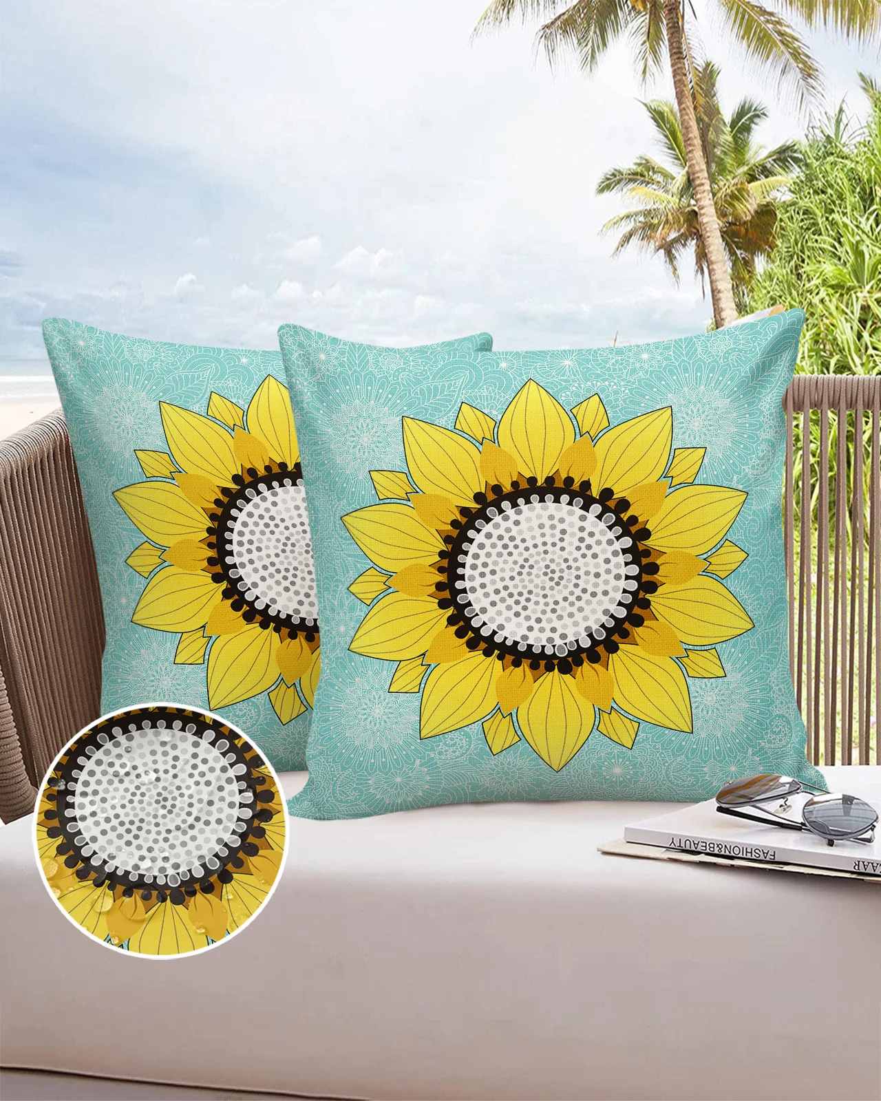 

2/4 шт., водонепроницаемые наволочки для подушек, 40/45/50/60/66 см