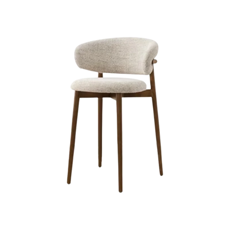 Бархатные деревянные современные барные стулья для гостиной дизайн с белой