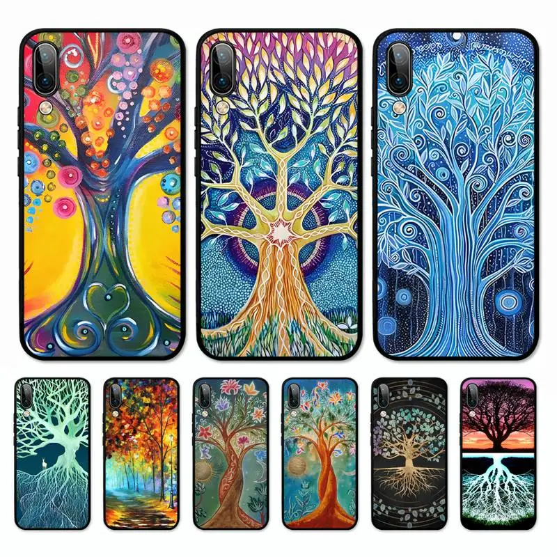 

Tree of Life Phone Case for Vivo Y91C Y11 17 19 17 67 81 Oppo A9 2020 Realme c3