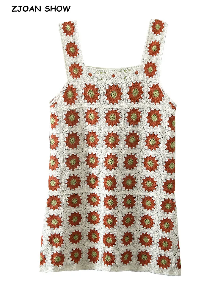 

Женское клетчатое мини-платье на бретельках, с круглым вырезом