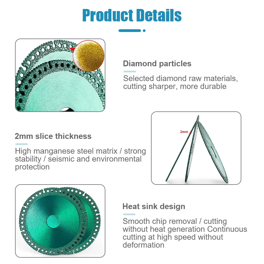 YIAEEY 100 мм ультратонкая алмазная пила многофункциональная для композитной фанеры