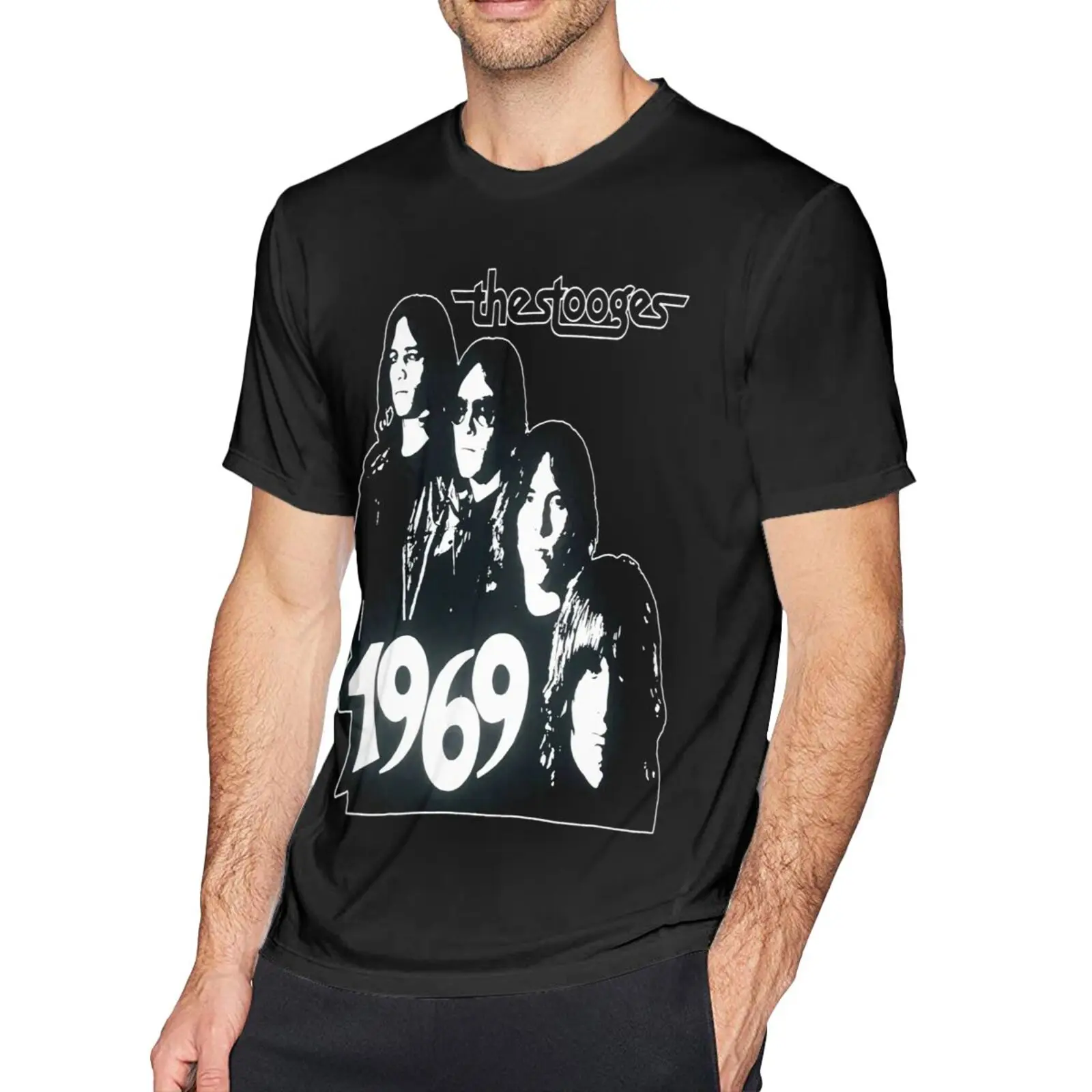 

Мужская футболка оверсайз The Stooges 1969, футболка в стиле аниме, женская одежда в эстетическом стиле, футболки оверсайз, Мужская футболка оверса...