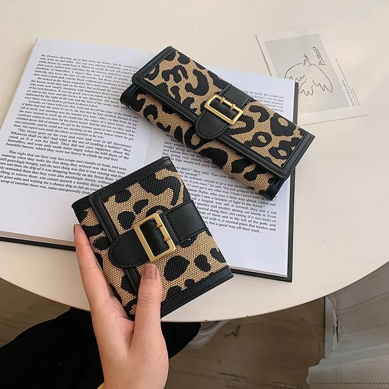 Brand Design Canvas Wallets Women Many Departments Leather C