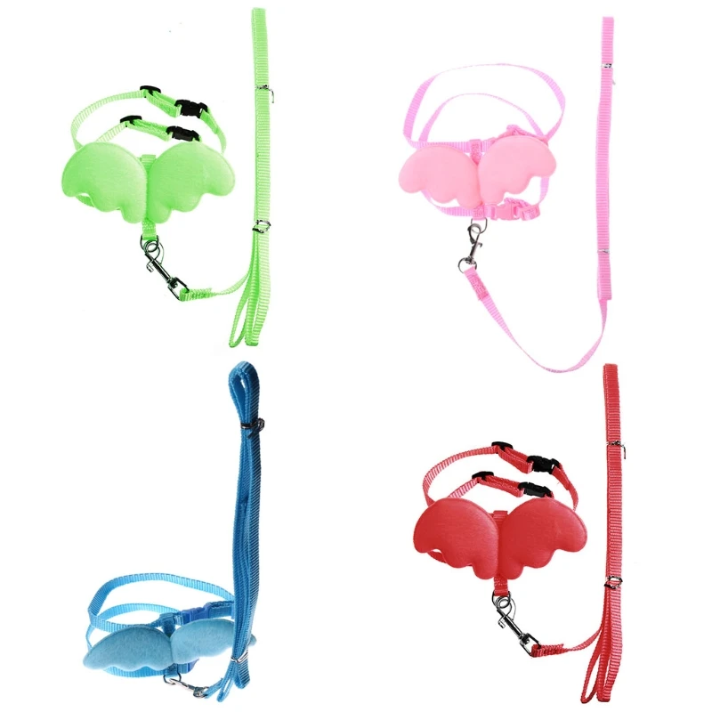 

Комплект шлейки и поводков, многоцветный Поводок с маленькими поводками в виде животных, для легкого управления крыльями