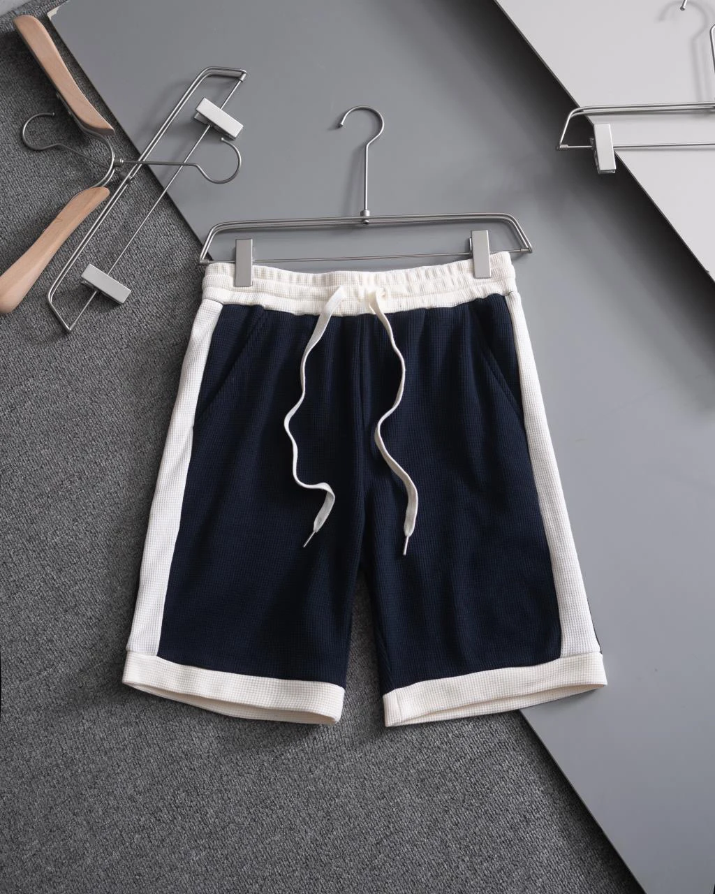 

2023 Summer New Men's Shorts Embroidery Color Matching Design High Quality Cotton Casual Shorts Sports Shorts For Couples