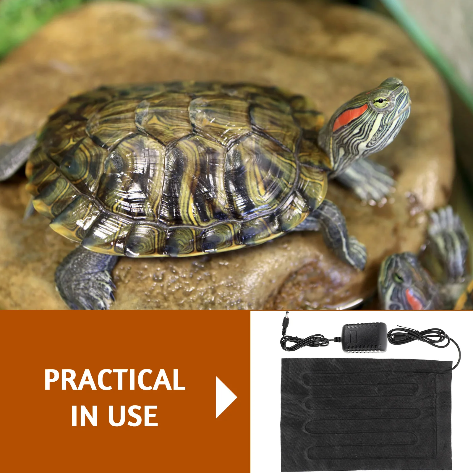 

Mat Reptile Heating Pet Pad Warming Turtlereusable Tank Liner Convenient Pets Heated