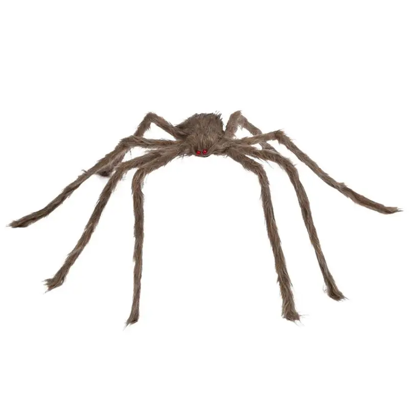 

Паук Украшения для вечерние ринки на Хэллоуин пушистые декоративные пауки на Хэллоуин для вечеринки жуткий паук реквизит для стены Патио д...