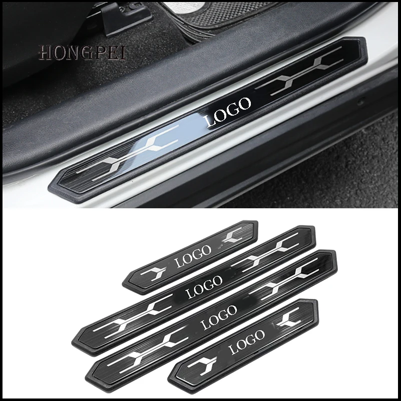 

For Toyota RAV4 XA50 2019 2020 2021 2022 2023 RAV 4 Hybrid Door Sill Plate Protector Cover Welcome Pedal Trim Car Accessories
