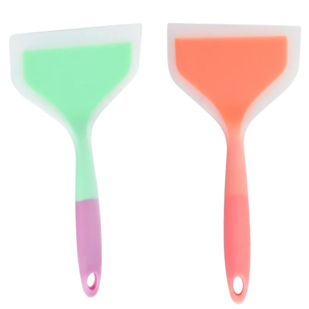 

Spatula Turner Cooking Fried Wide Nonstick Kitchen Silicone Stick Non Utensil Pancake Omelet Burgers Pizza Rubber Omelette Steak