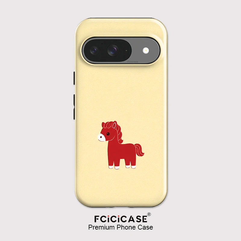 Фото Чехол для телефона Fcicicase из ПК и ТПУ для Google Pixel 10 9 Pro XL 10a 9a 8a 7a 5a с поддержкой Magsafe, с узором в виде лошади, защитный чехол. №1