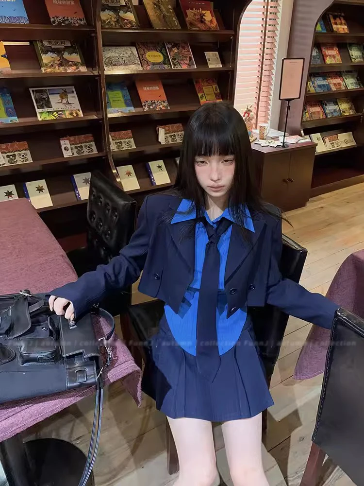 Рубашка RORORIRI с длинным рукавом и черным галстуком для женщин Классическая