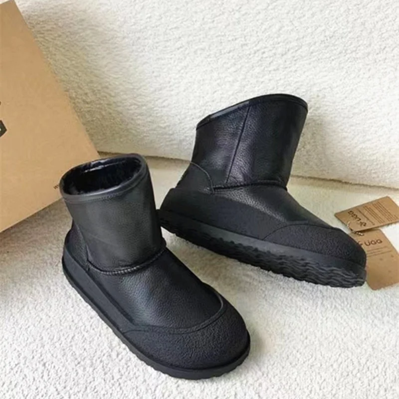 

New Style Snow Boots 2023 All-match Winter Women's Shoes Women's Waterproof Ankle Boots Plus Cotton Thickened Warm Flat Shoes