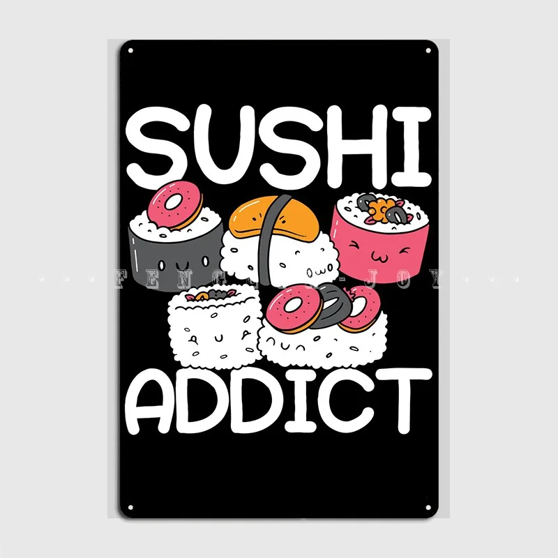 Металлический плакат с табличкой для суши | Дом и сад