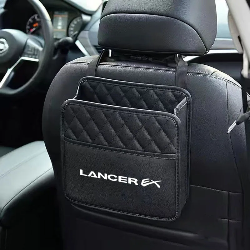 

Car Seats Storage Bag Tissue Water Cup Pockets Stowing Tidying Bag Organizer Trunk Elastic For Mitsubishi Lancer Car Accessorie