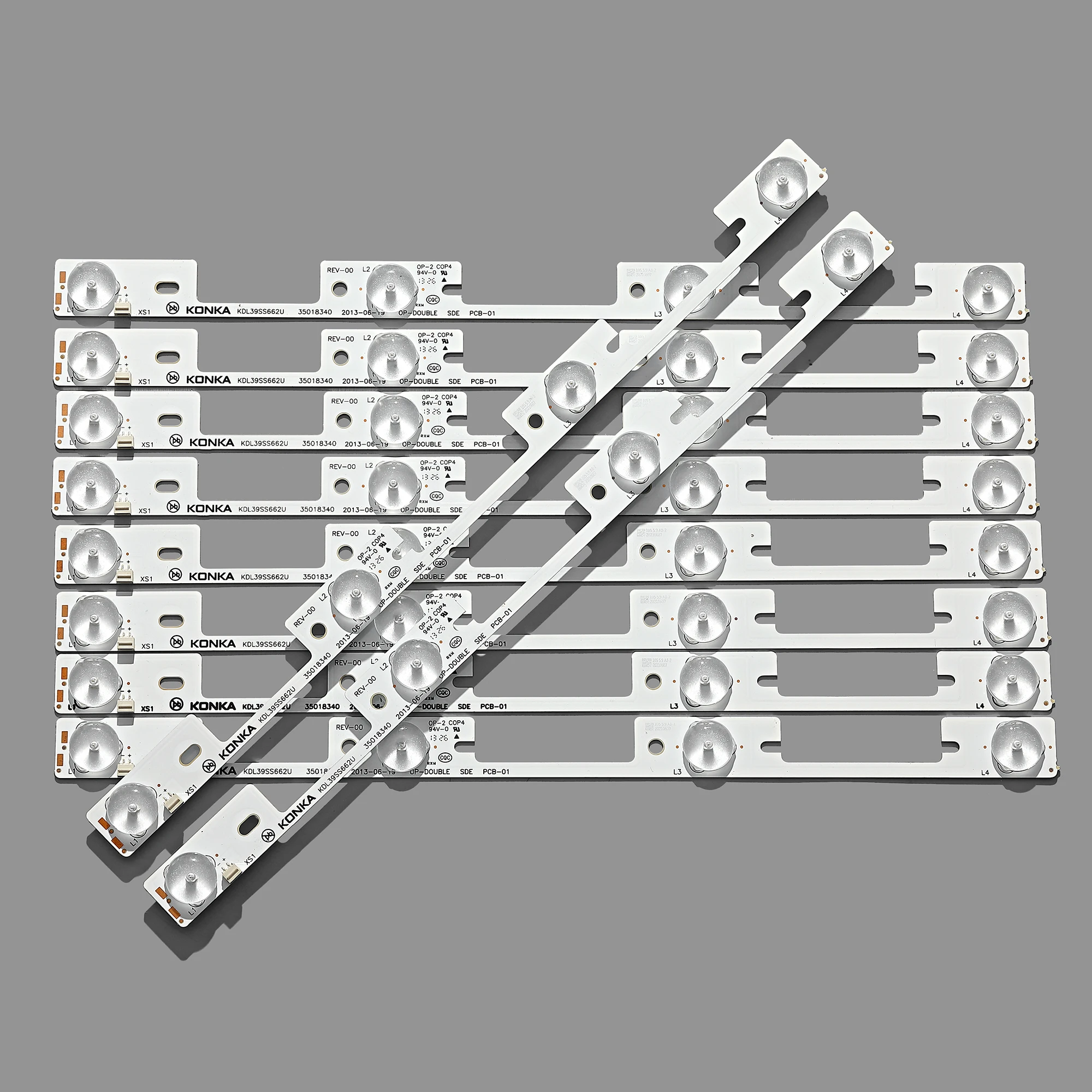 

10 Pieces 4 LEDs* 6V LED backlight bar for Konka 39 inches TV KDL39SS662U 35018339 Konka 40 inches KDL40SS662U 35019864 327mm