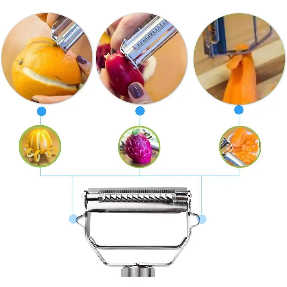 

Vegetable Peeler Potato Peeler Steel Kitchen Carrot Grater Fruit Julienne Slicer Peeler Tools Kitchen Shredder 1pc L5c1