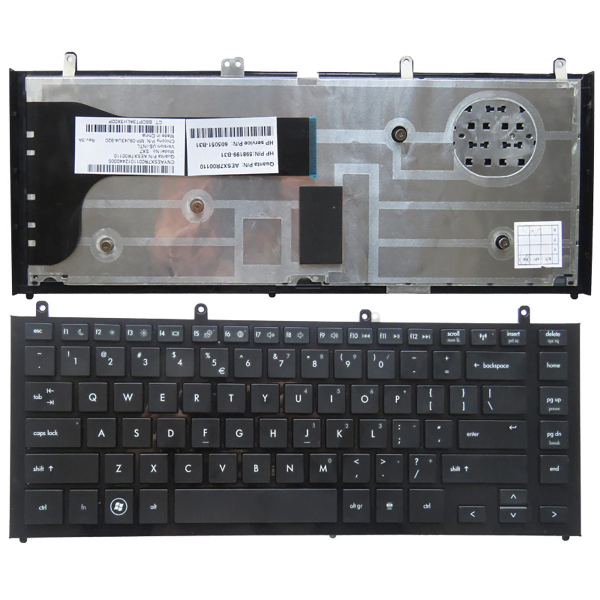 

New For HP ProBook 4320s 4321s 4325s 4326s 4329s US black keyboard