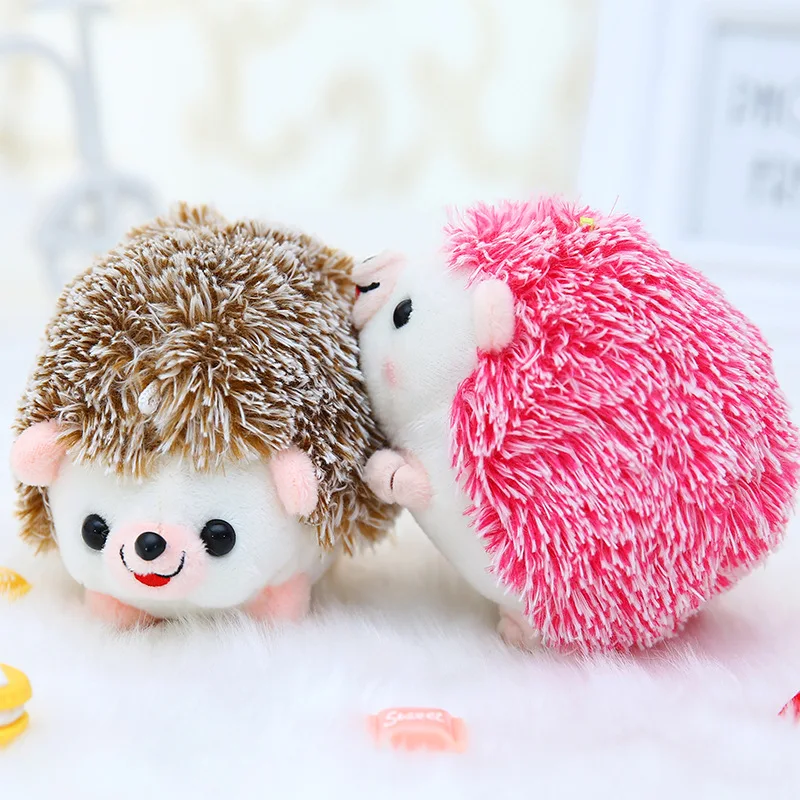 

1PC 12cm Cute Hedgehog Plush Keychain Creative Anime Bag Pendant Plush Key Ring Pendant Plush Keychain