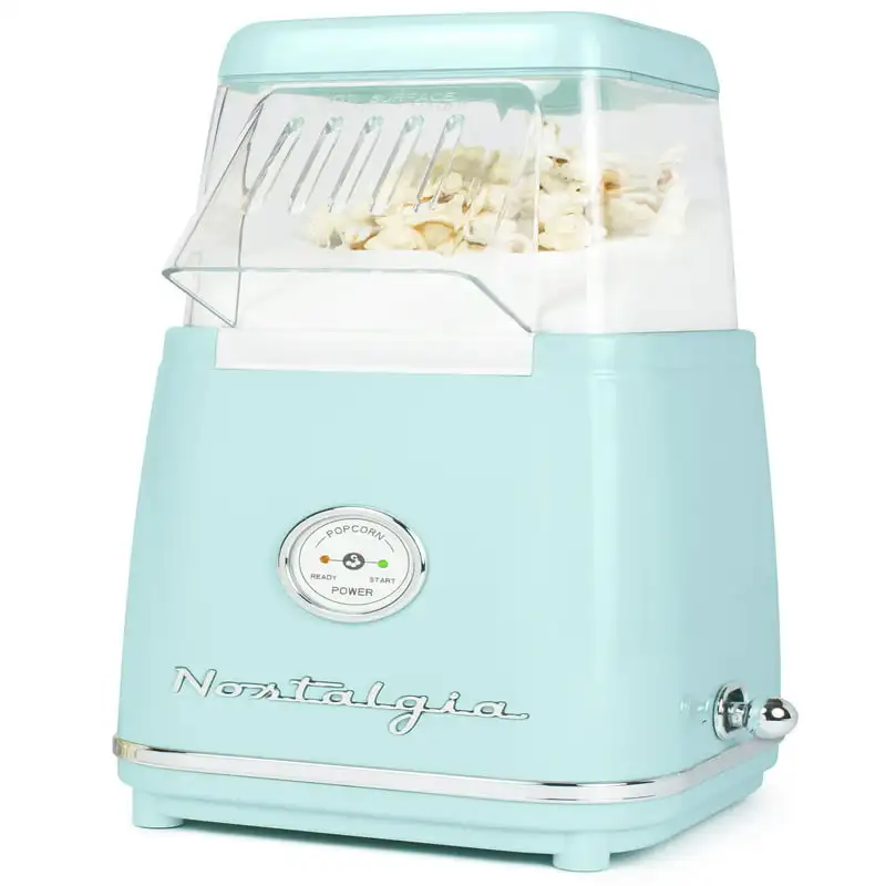 

CLHAP12AQ Classic Retro Healthy Hot-Air Popcorn Maker, Makes 12 Cups, with Kernel Measuring Scoop