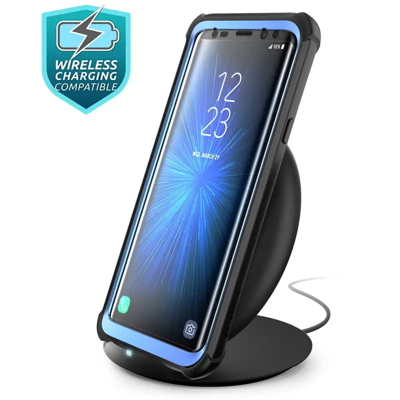 

For Samsung Galaxy S9 Plus Case 2018 Release I-Blason Ares Full-Body Rugged Clear Bumper Case with Built-in Screen Protector