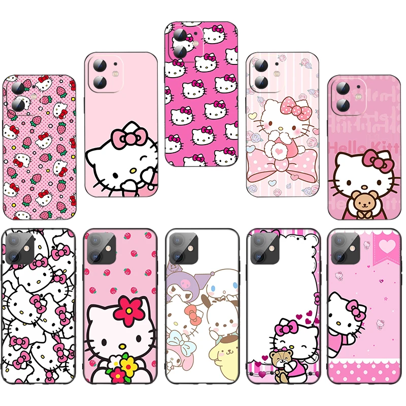 F10 H-Hello kitty милый мягкий силиконовый чехол для Redmi Xiaomi Poco X3 NFC GT C40 X4 M4 M5 M6 4G 5G Pro Caver