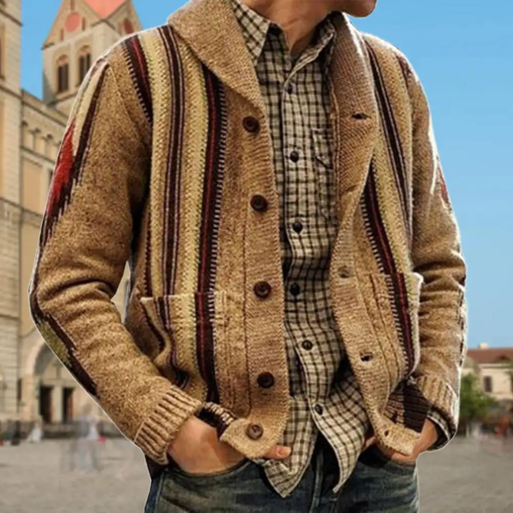 

Потрясающее осеннее пальто, зимняя куртка в британском стиле, плотный свитер с принтом в полоску, однобортное пальто