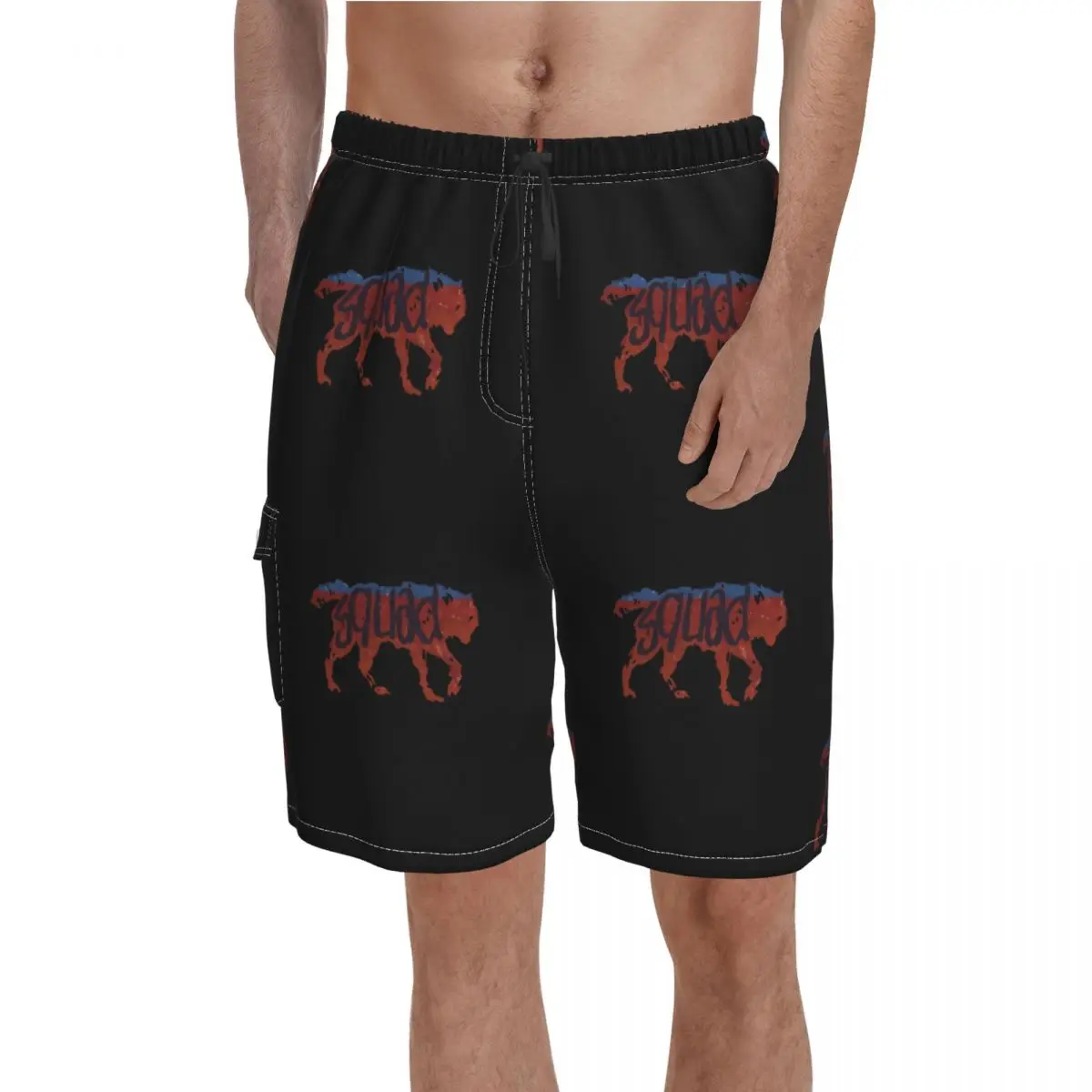 

Life Is Strange 2 Sean Board Shorts Trenky Diaz's Hoodie Wolf Squad game Print Beach Short Pants Men Elastic Waist Classic Trunk