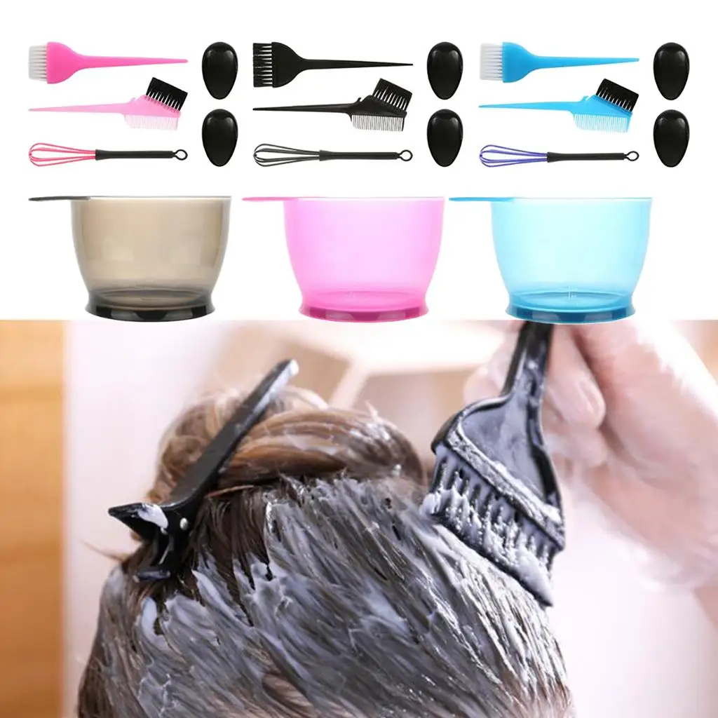 

5pcs Hair Dye And Bowl Set Brushes Comb Hair Dying Applicator