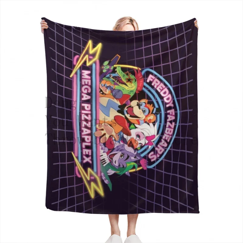 

FNAF Security Breach Throw Blankets Soft Velvet Blanket Travel Bedding Blanket Home Decor Fleece Blanket