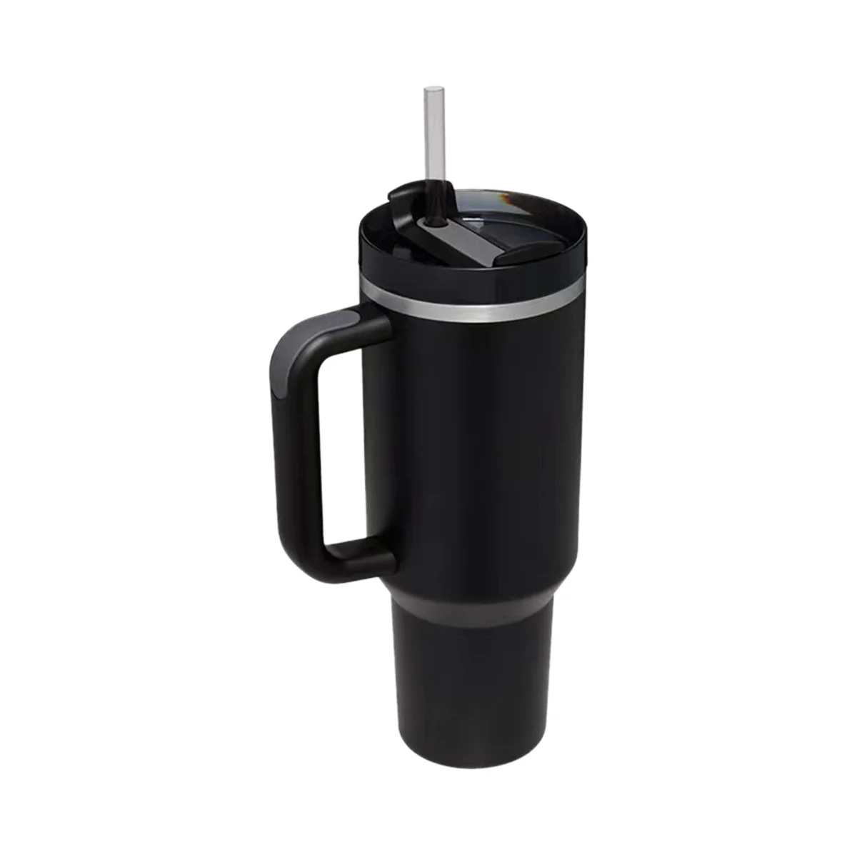 

Изолированная многоразовая бутылка для воды из нержавеющей стали, дорожная кружка, кофейная чашка (черная)