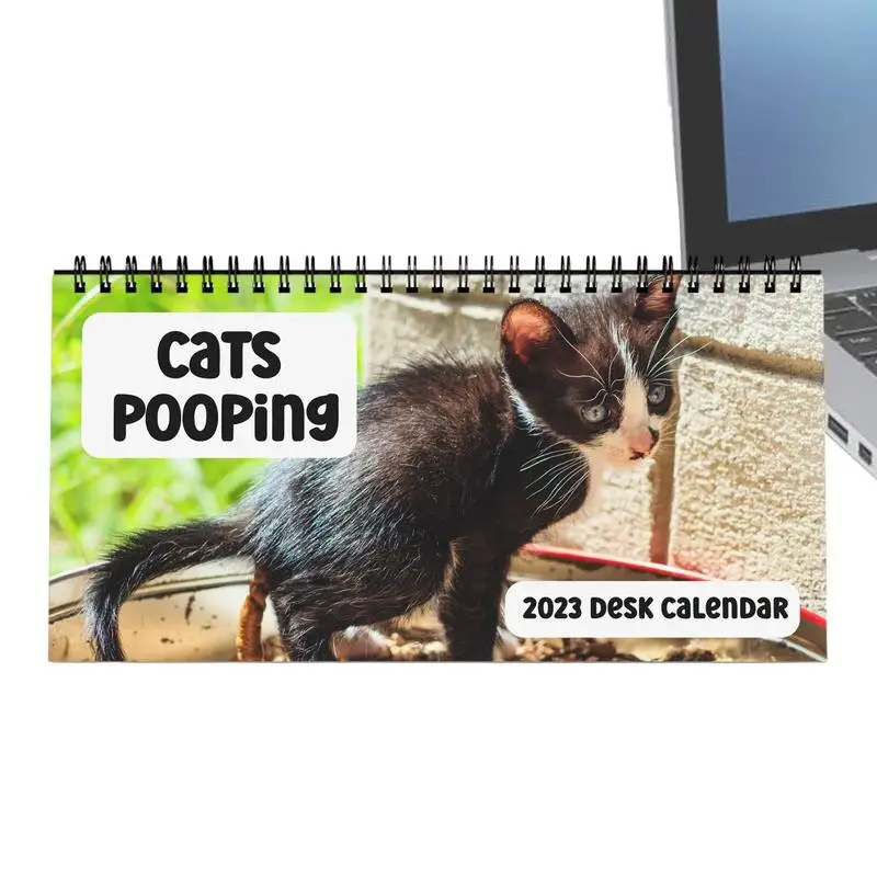 

Poop Calendar 2024 Creative Cat Monthly Calendar Funny Gag Gift Wall Decor For School Dormitory Hotel Classroom Home Apartment