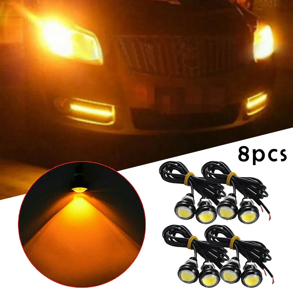 

8pcs 12V DC 3000k LED Amber Grille Lighting Kit Truck For Ford SUV Raptor Style Universal Accessories For Vehicles