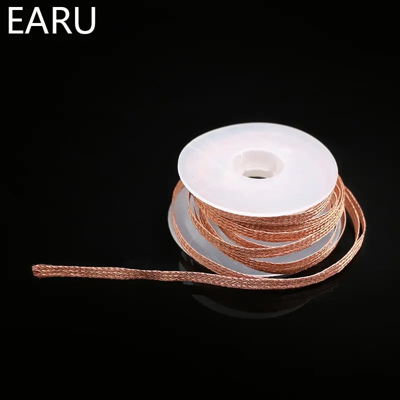 1mm-2.5mm-4mm 1.5M  3M  Desoldering Braid Solder Remover Wick Wire  Welding Tin Sucker Cable Lead Cord Flux Repair Tool AN images - 6
