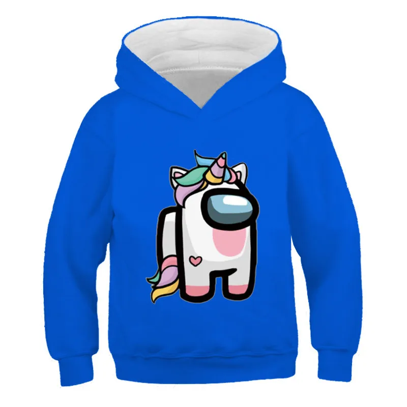 

Unicorn Hoodies 4-14 Years Old Children's Long Sleeve Cartoon Sweatshirts Boys Girls Kids Baby Cute Casual Hooded Tops Clothing