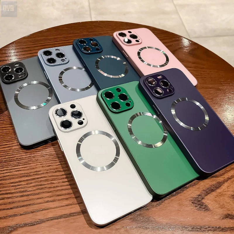 

MiFuny Iphone 13 cases Iphone14 Pro max Case Magnetic Glass Waterproof and Shockproof Metal Comes with Lens Film Protective Case