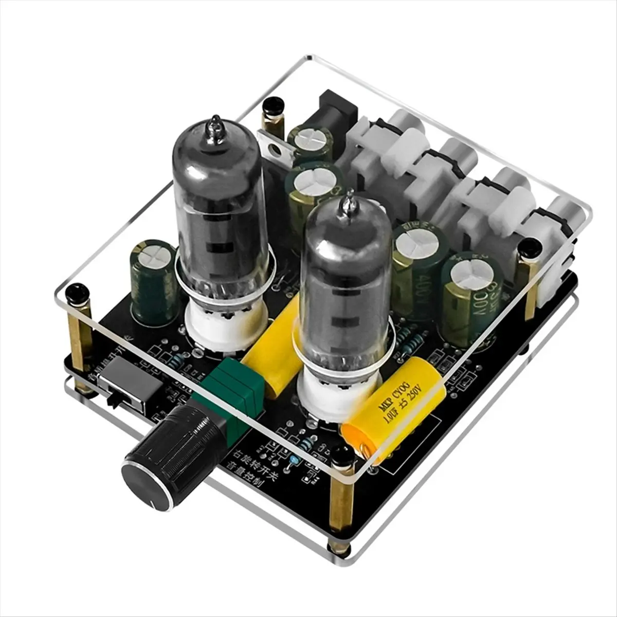 Фото (BOFF) Аудиоусилитель с вакуумной лампой 6J3 и HIFI предусилителем, вход постоянного тока, буфер для динамиков, улучшенная версия для домашнего кинотеатра DIY №4