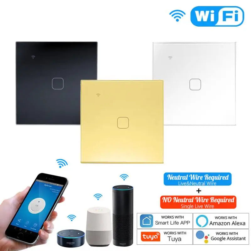 

Умный сенсорный выключатель Tuya с поддержкой Wi-Fi, 80-260 в