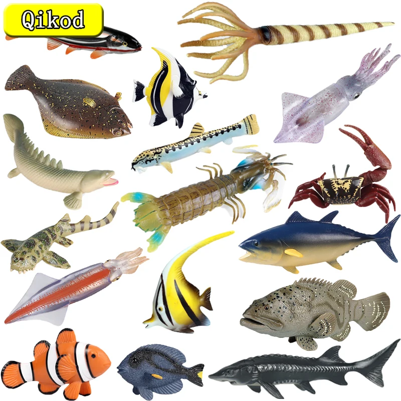 

Ocean Sea Life Figurines Pipi Shrimp Loach Simulation Animal Model Action Toy Figures Educational Collection Gift for Children