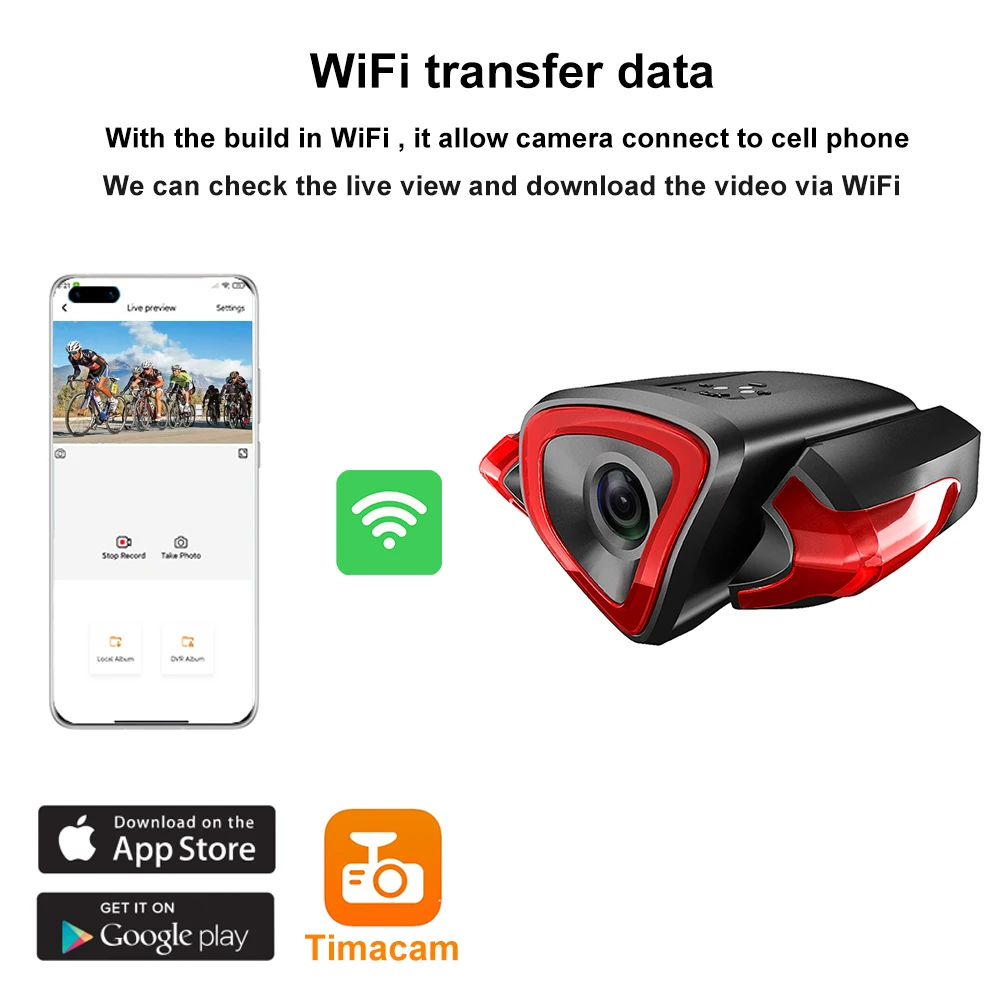 Новинка 2022, 4K, 30 Кадров В Секунду, Wi-Fi, Велосипедная Камера.