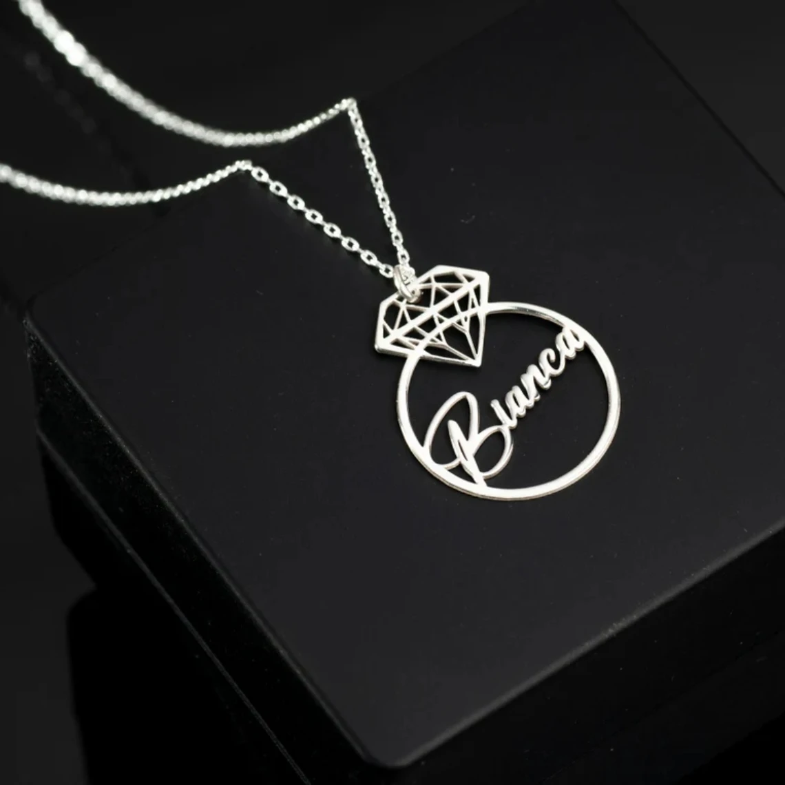 Ожерелье с именем на заказ женские любимые ювелирные изделия из нержавеющей