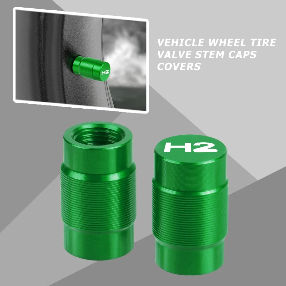 

FOR KAWASAKI H2 H 2 2015 2016 Motorbikes Parts Plug 15-16 Motorcycles Accessories CNC Vehicle Wheel Tire Valve Stem Caps Covers