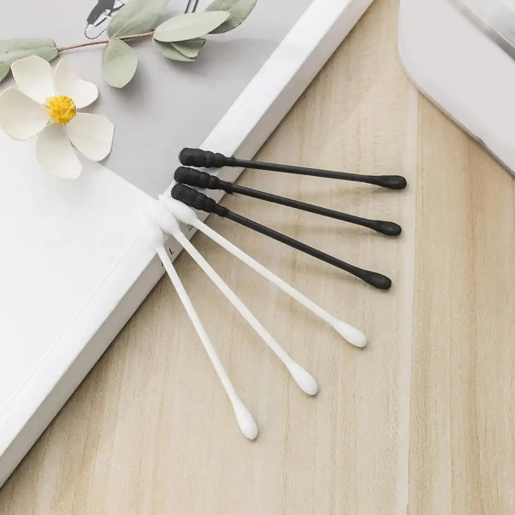 

300Pcs/Box Multifunctional Cosmetic Swab Easy to Pinch Cotton Swab No Shedding Tight Wrap Cosmetic Swab Makeup Tools